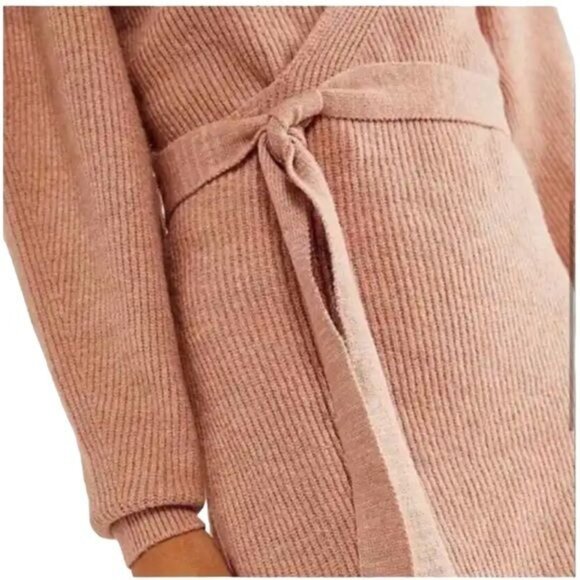 Free People Sienna Wrap Dress in Cocoa Size Small NWT - Picture 4 of 15